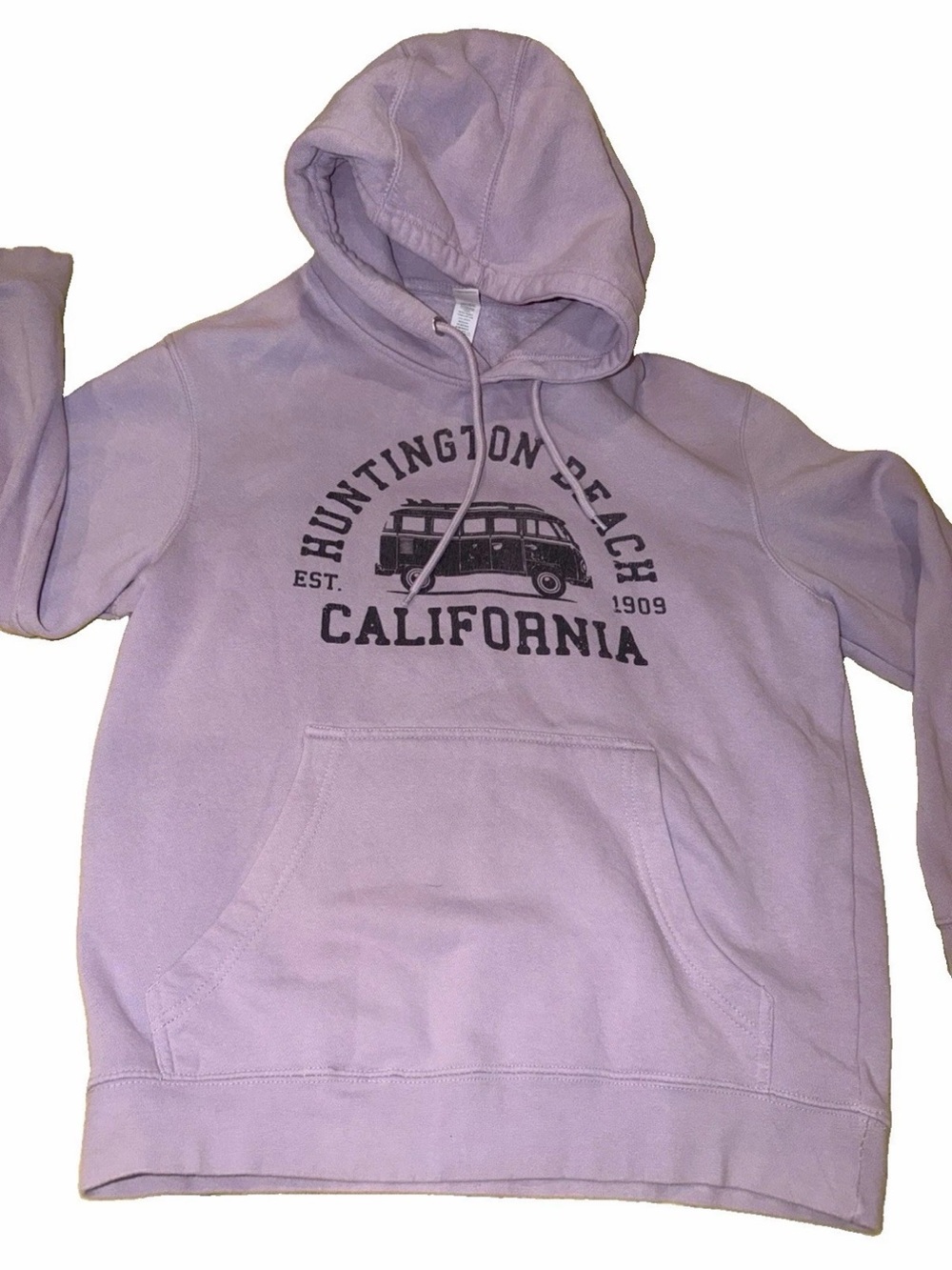 Lilac Purple Hoodie Hummington Beach California  Size medium